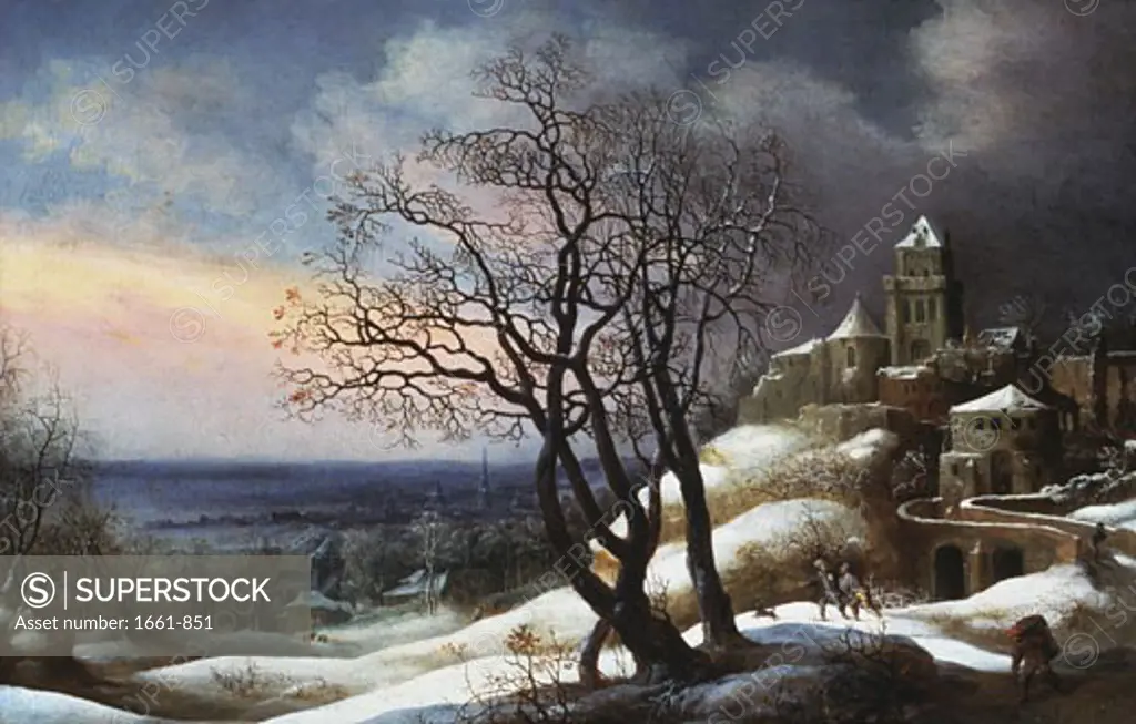 Winter Landscape, Daniel van Hiel (1604-1662/Flemish)