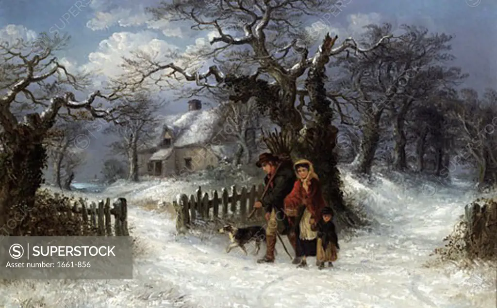 Gathering Winter Fuel, Thomas Smythe, (1825-1907/British)