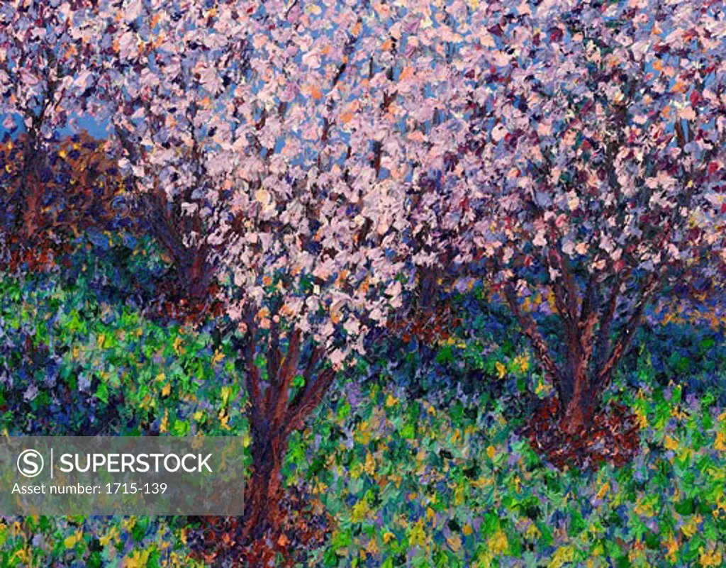 Shower of Blooms 2003 Todd Muskopf (b.20th C. American) Oil on panel