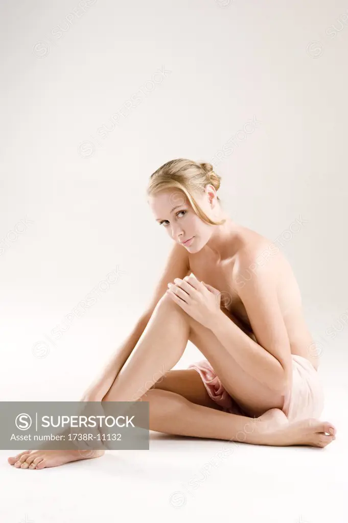 Woman sitting on the floor