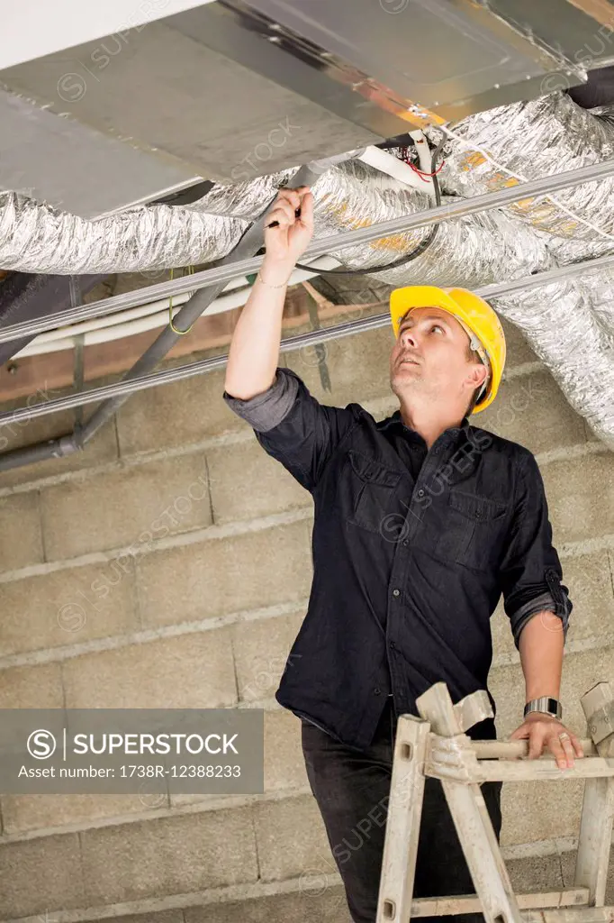Engineer working at site