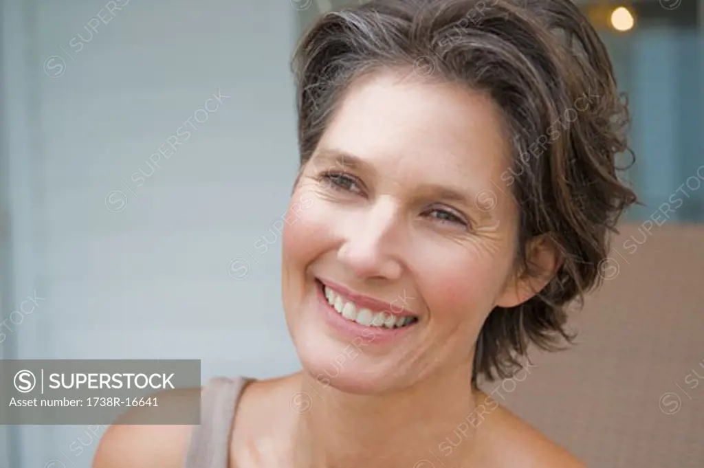 Close-up of a woman smiling