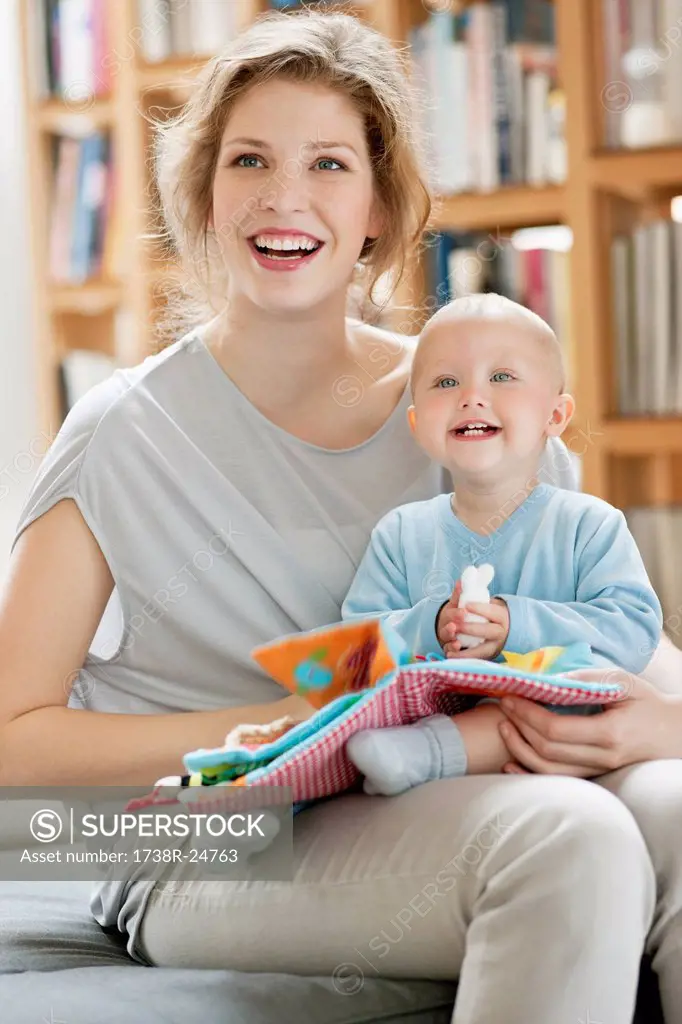 Woman laughing with her baby girl