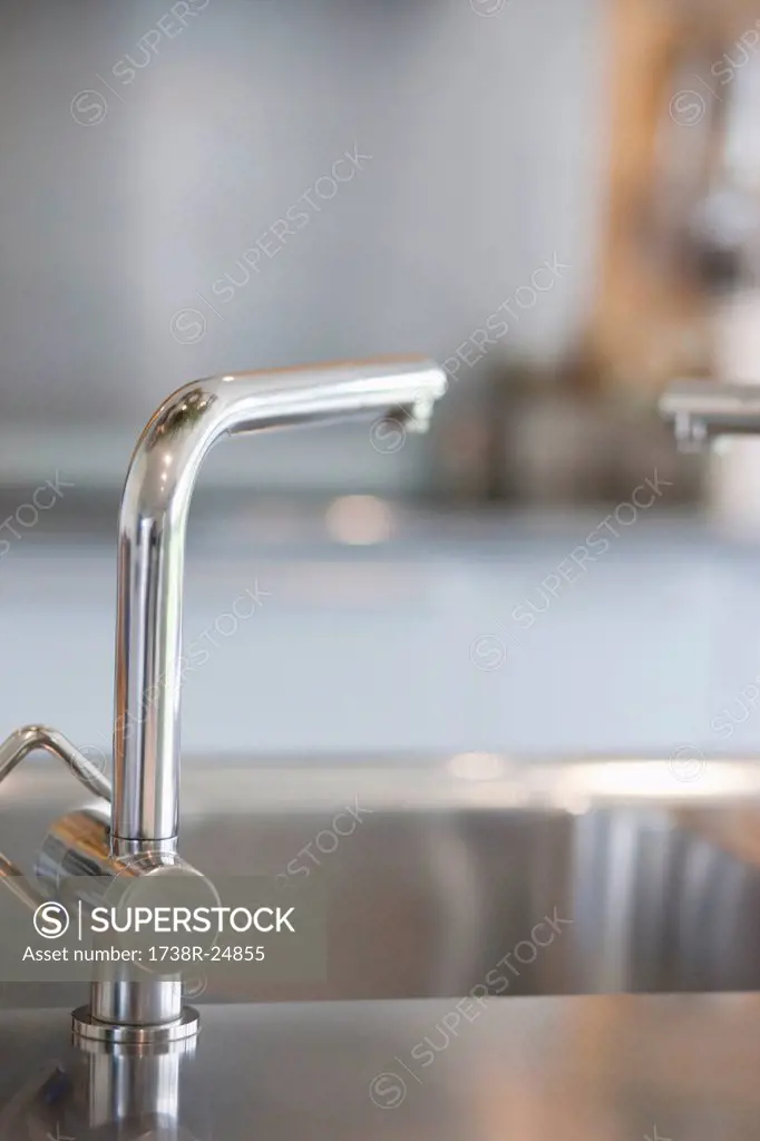 Close_up of a faucet