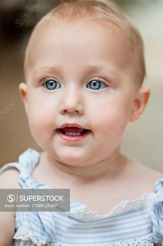 Close_up of a baby girl