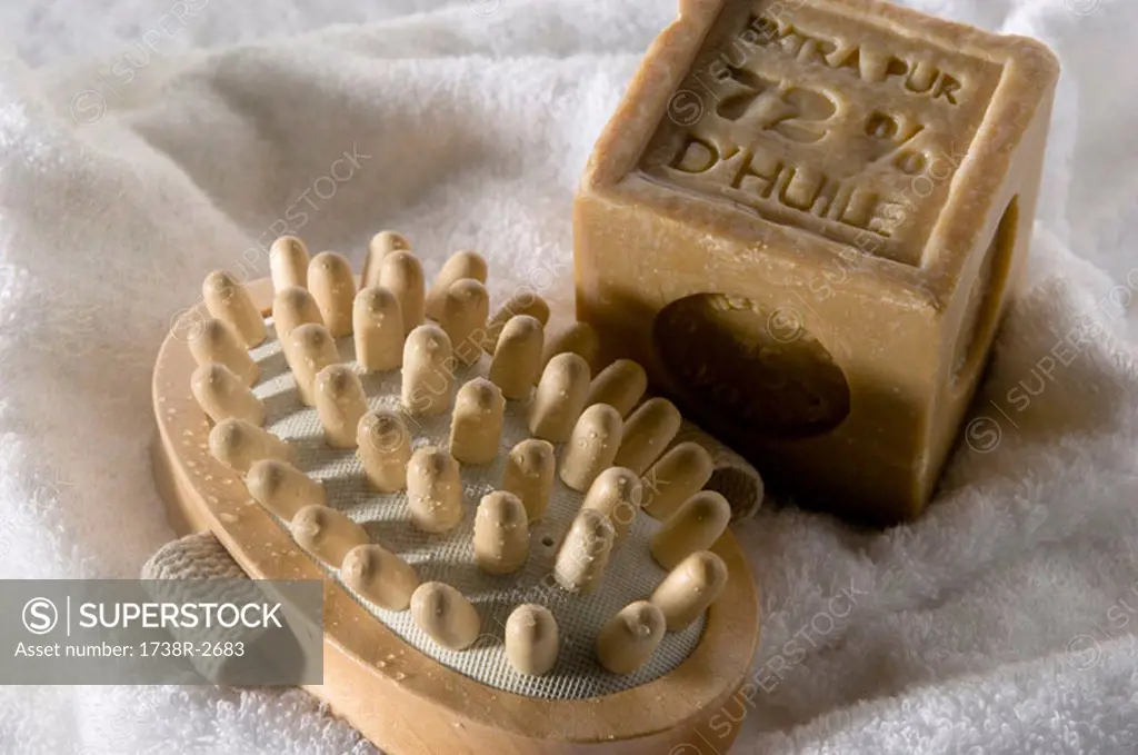 Soap and brush massager