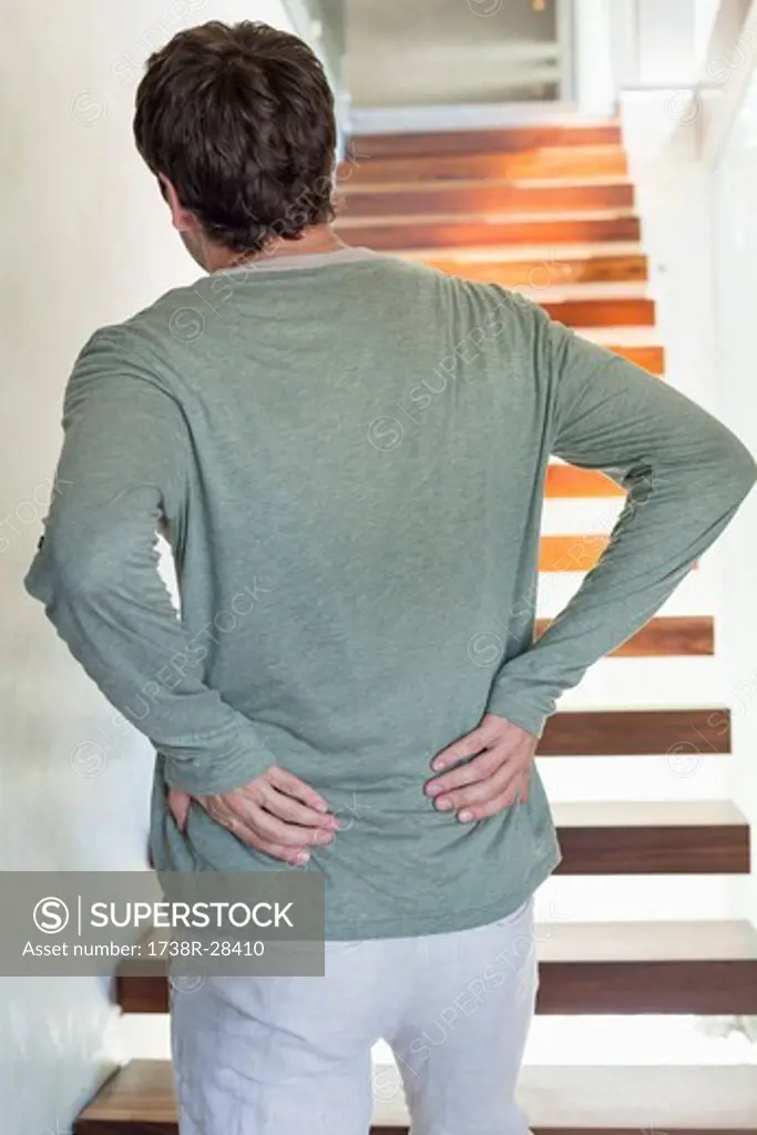 Man suffering from backache