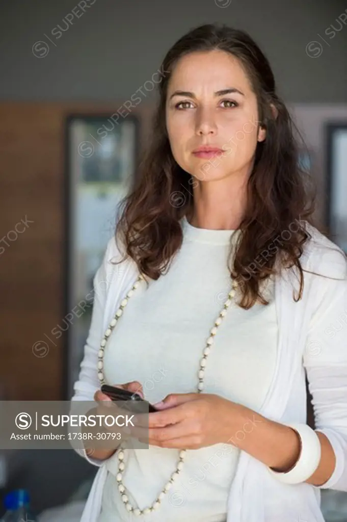 Portrait of a woman using a mobile phone