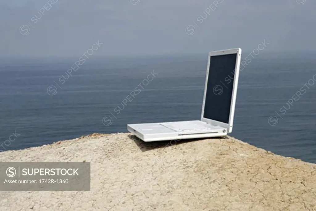 View of a laptop.