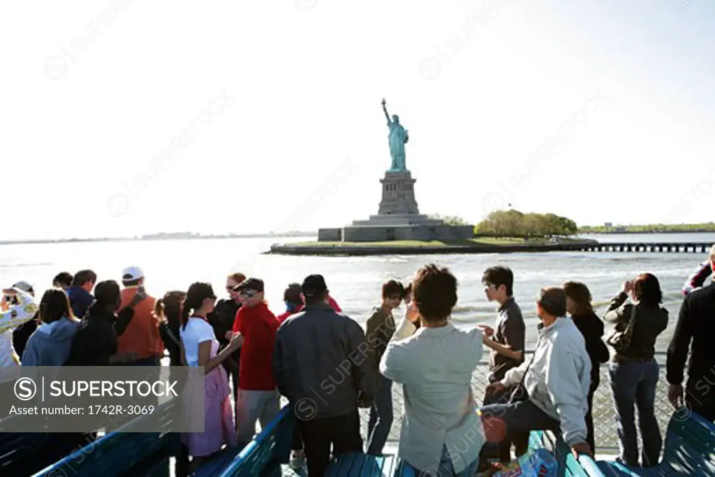 Group of people on a ferry