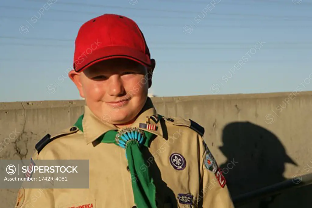 Young boy scout