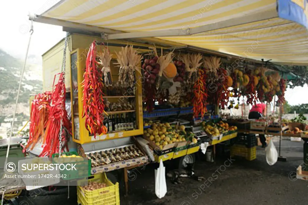 Shop selling various fruit items