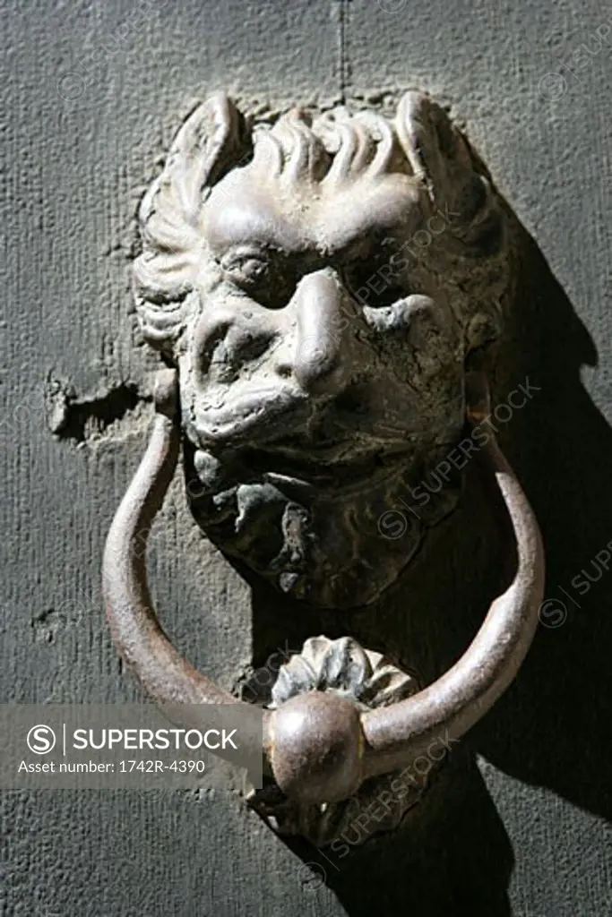 Door knocker, close-up