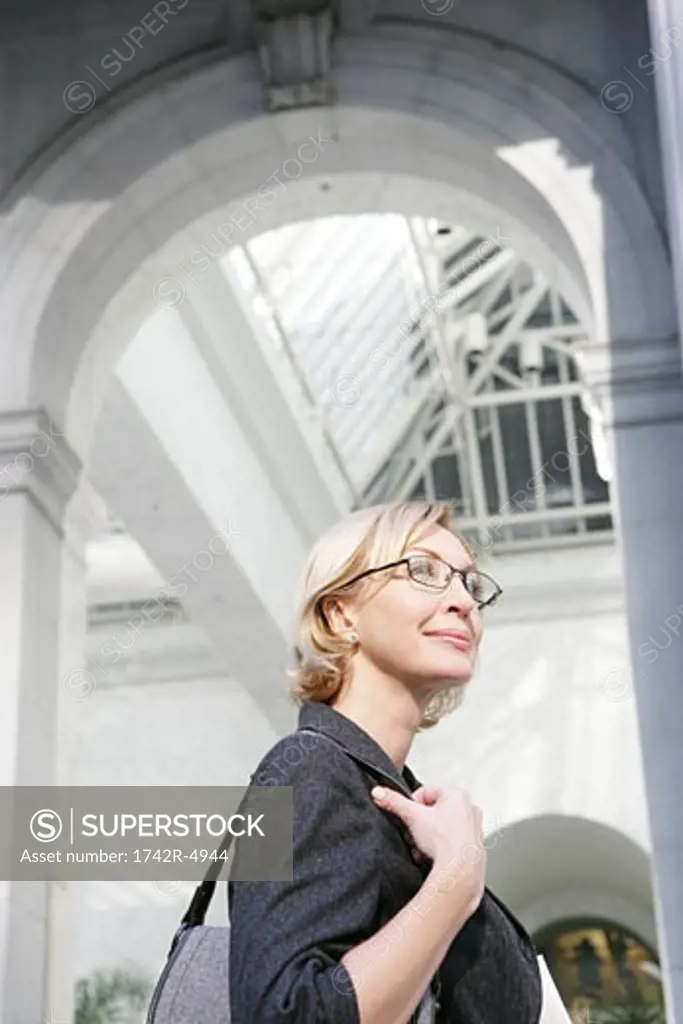 Business woman wearing glasses