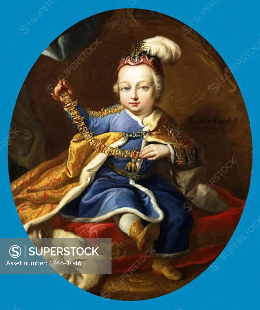 Portrait of Prince Joseph (1741-90), future Emperor Joseph II of Germany and Austria, Circle of Martin Mytens II (1695-1770)