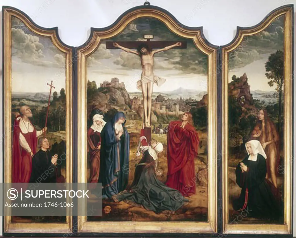Triptych of the Crucifixion Quinten Metsys I (1465 6-1530 Flemish)