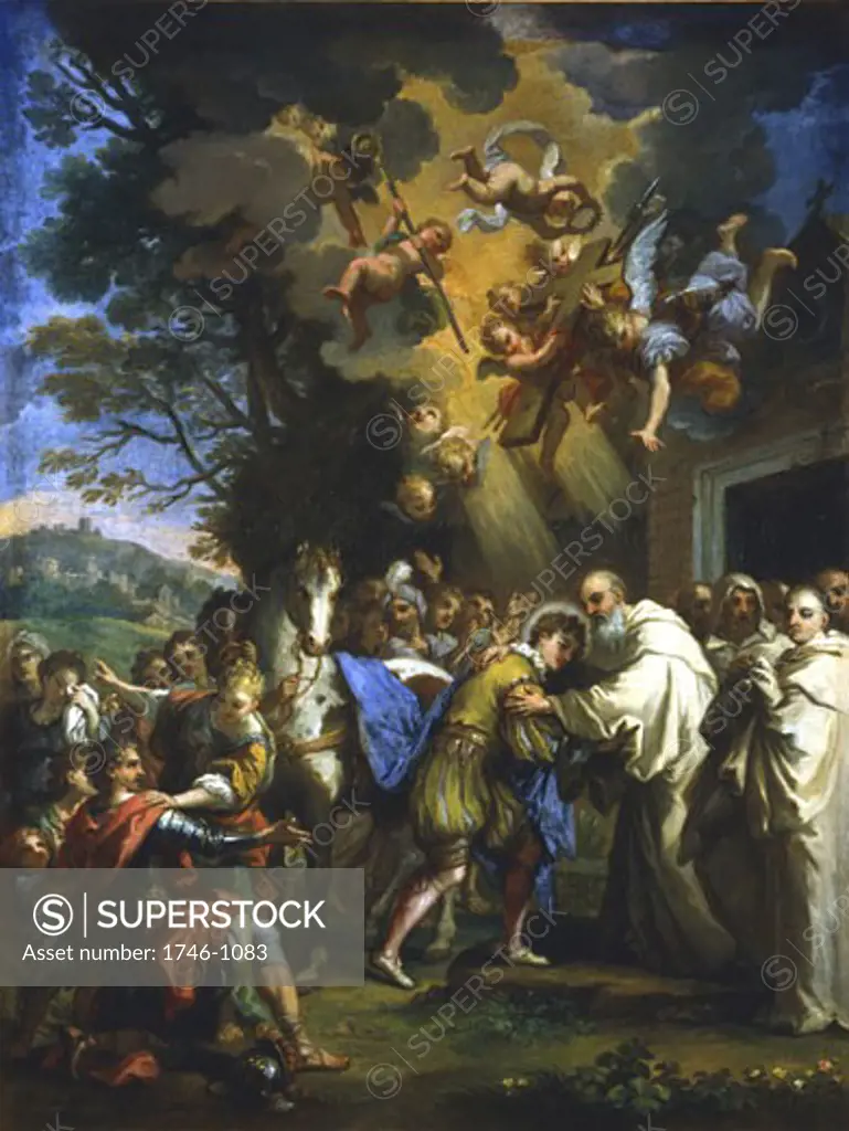 Guiseppe PASSERI (1610-79) Italian. Entry of St Bernard in the city of Dijon