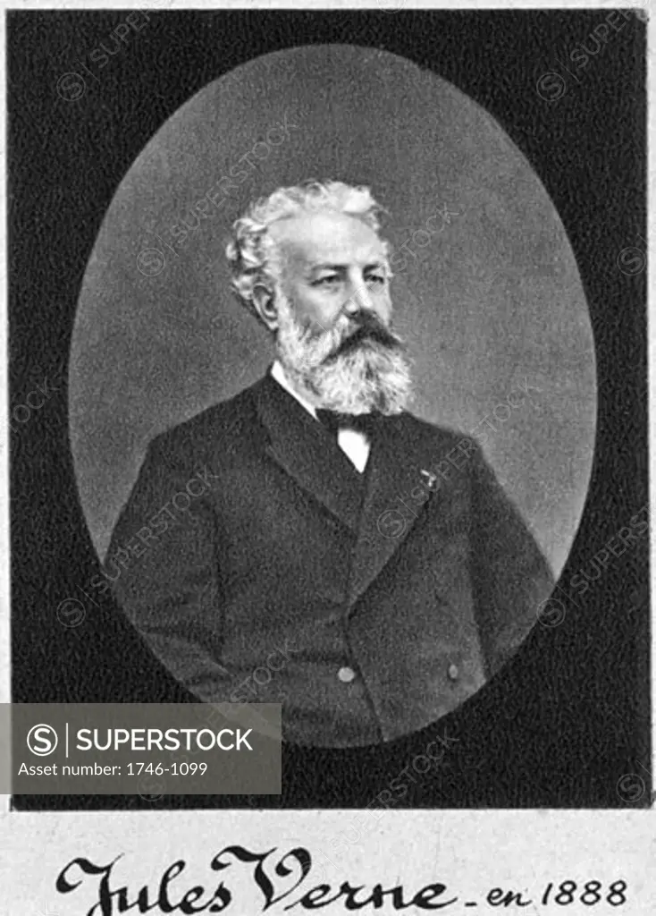 Jules Verne, (1828-1905), French adventurer and science fiction writer. Photograph taken in 1888