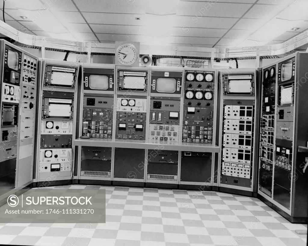 Rocky Flats Plant, Critical Mass Laboratory. Experimental control panel for Uranium and plutonium experiments in the uS nuclear weapons programme.
