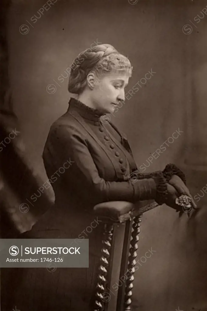 Empress Eugenie, (1826-1920), Widow of Napoleon III of France. From The Cabinet Portrait Gallery (London, 1890-1894). Woodburytype after photograph by W&D Downey