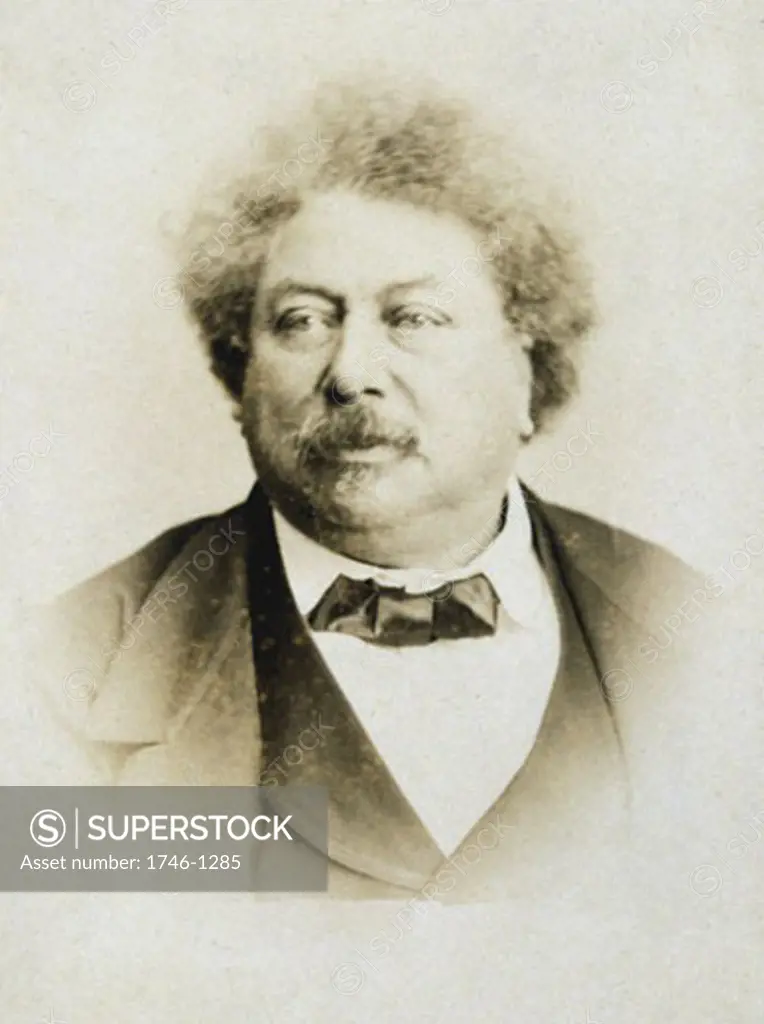 Alexandre Dumas the Elder, (1802-1870), French novelist and playwright. Photograph