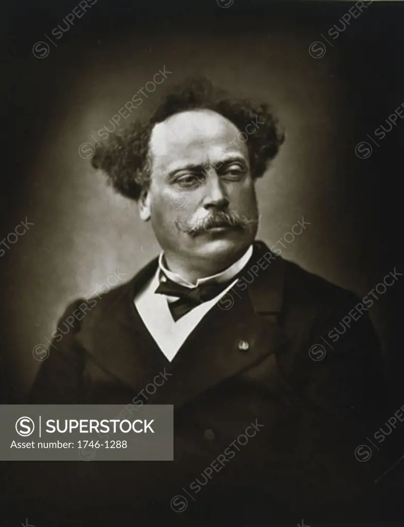 Alexandre Dumas the Younger, (1824-95), French writer and novelist. Photograph by Fontaine