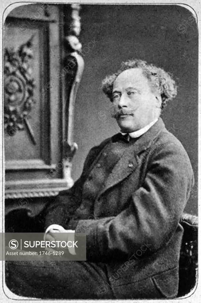 Alexandre Dumas the Younger, (1824-95), French writer and novelist. Photograph by Fontaine in 1884