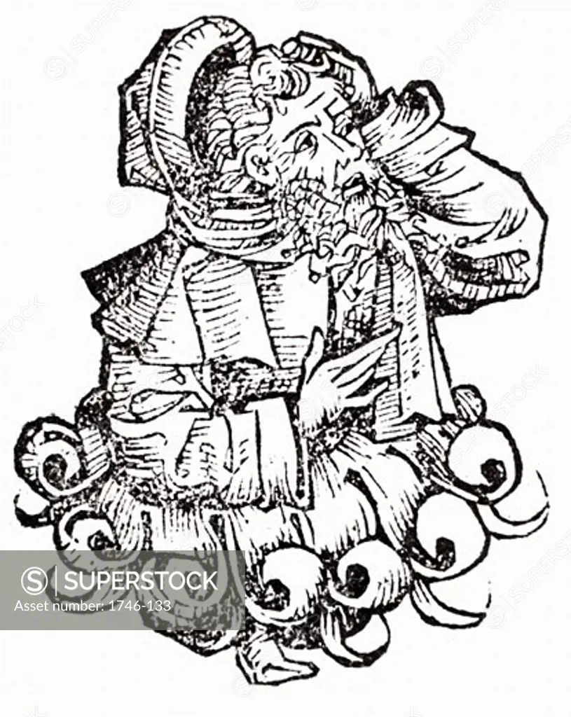 Solon (c640-559 BC) Greek lawyer, poet and merchant From "Liber Chronicarum Mundi" (Nuremberg Chronicle) by Hartmann Schedel 1493, Woodcut