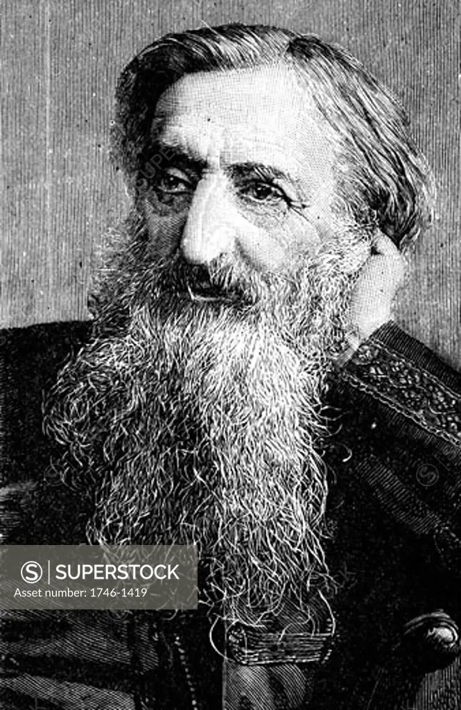  'General' William Booth (1829-1912) Evangelical social worker and founder of the Salvation Army. Engraving 1894.