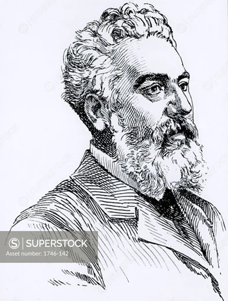 Alexander Graham Bell (1847-1922) American Inventor From "A Travers l'Electricite" by Georges Dary (Paris, c1906) Engraving