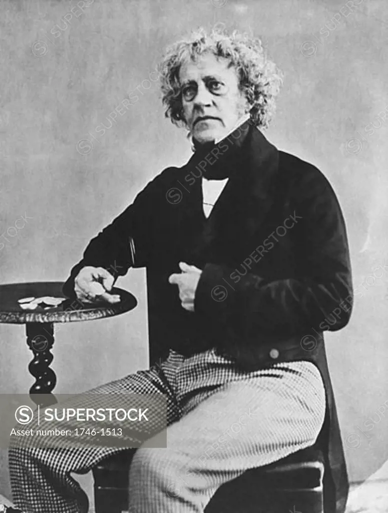 John Frederick Herschel, (1792-1871), English astronomer and scientist. From photograph when Master of the Mint (1850-55)