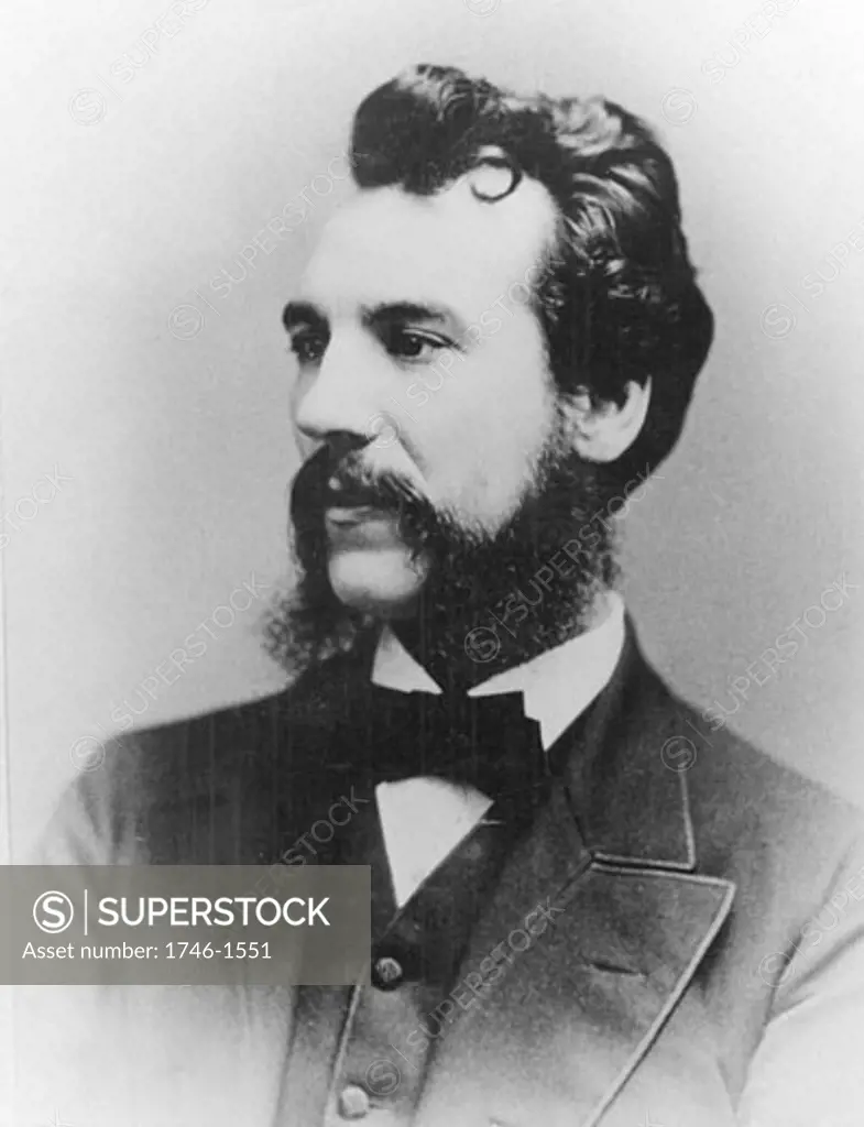 Alexander Graham Bell, (1847-1922), Scottish-born American inventor, patented telephone, 1876