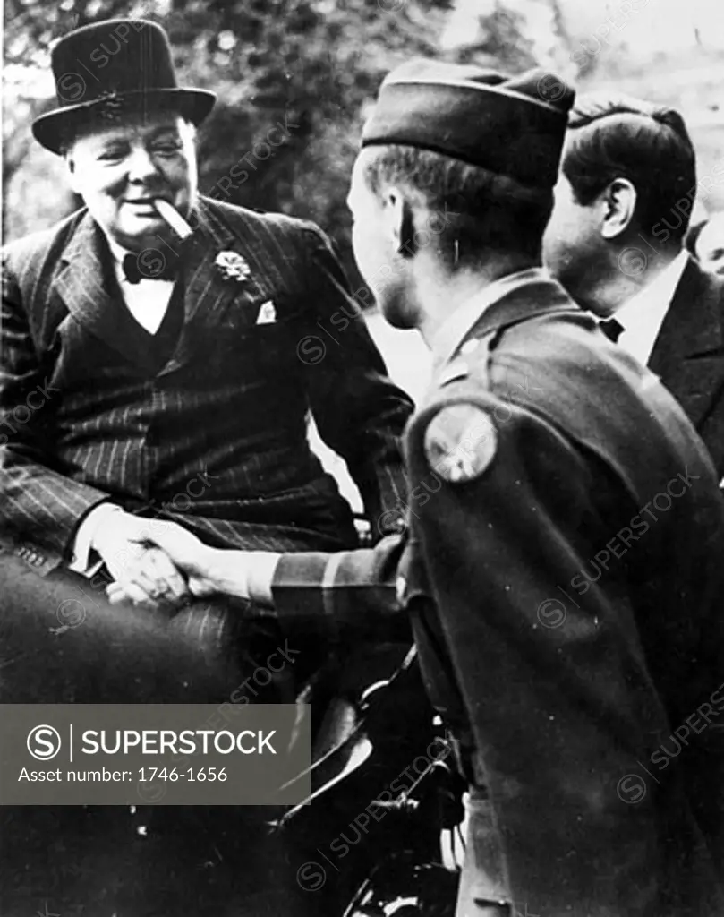 Winston Churchill, (1874-1965), British Prime Minister, World War II