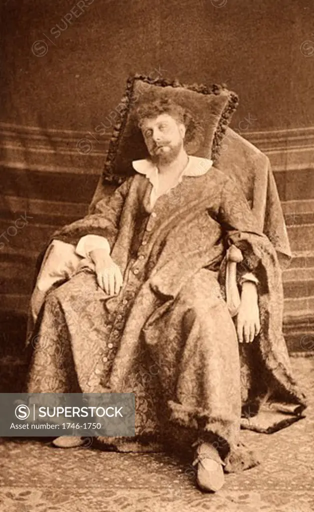 Osmond Tearle, (1852-1901), English actor-manager, here as the king in the historical play King John by William Shakespeare. Photogravure published c.1895