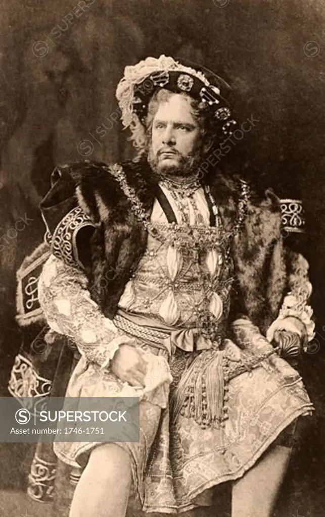 William Charles James Terriss, (1847-1897), here as the king in the play Henry VIII by William Shakespeare, Photogravure c.1895
