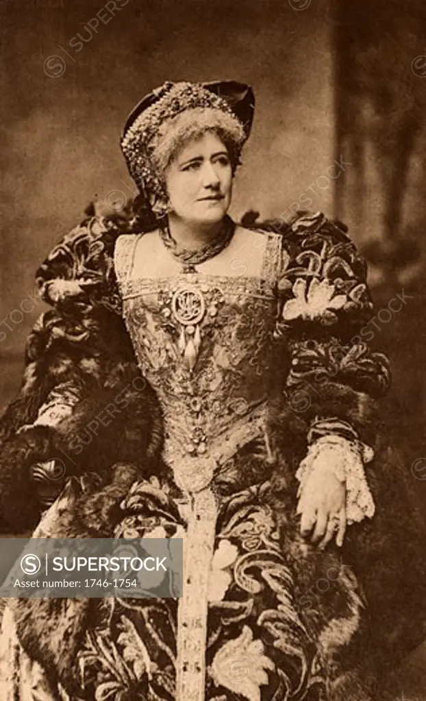 Ellen Alice Terry, (1847-1928), English actress, here as Queen Katherine in the play Henry VIII by William Shakespeare. Photogravure c.1895