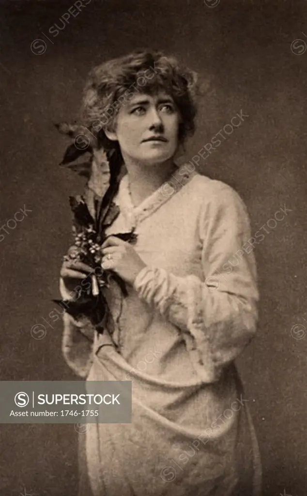Ellen Alice Terry, (1847-1928), English actress, here as Ophelia in the tragedy Hamlet by William Shakespeare. Photogravure c.1895