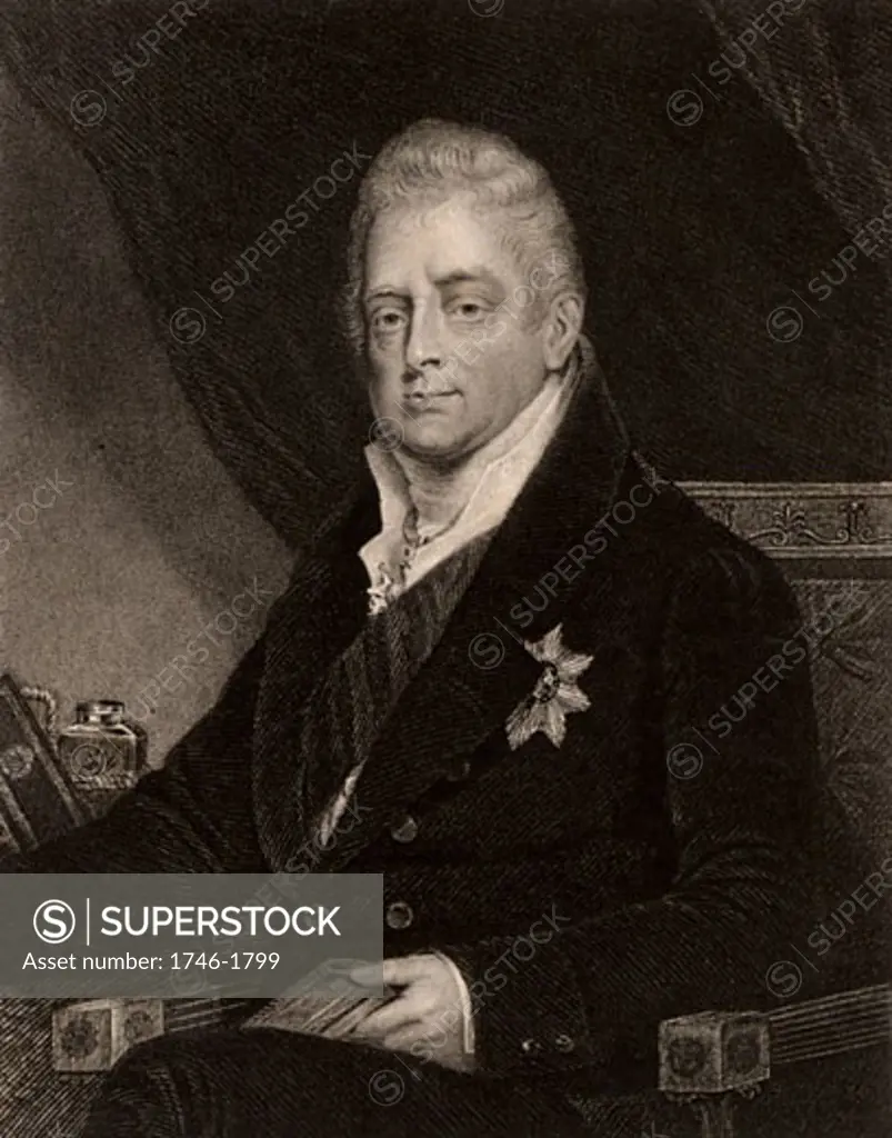 William IV (1765-1837) King of Great Britain, Engraving c1840