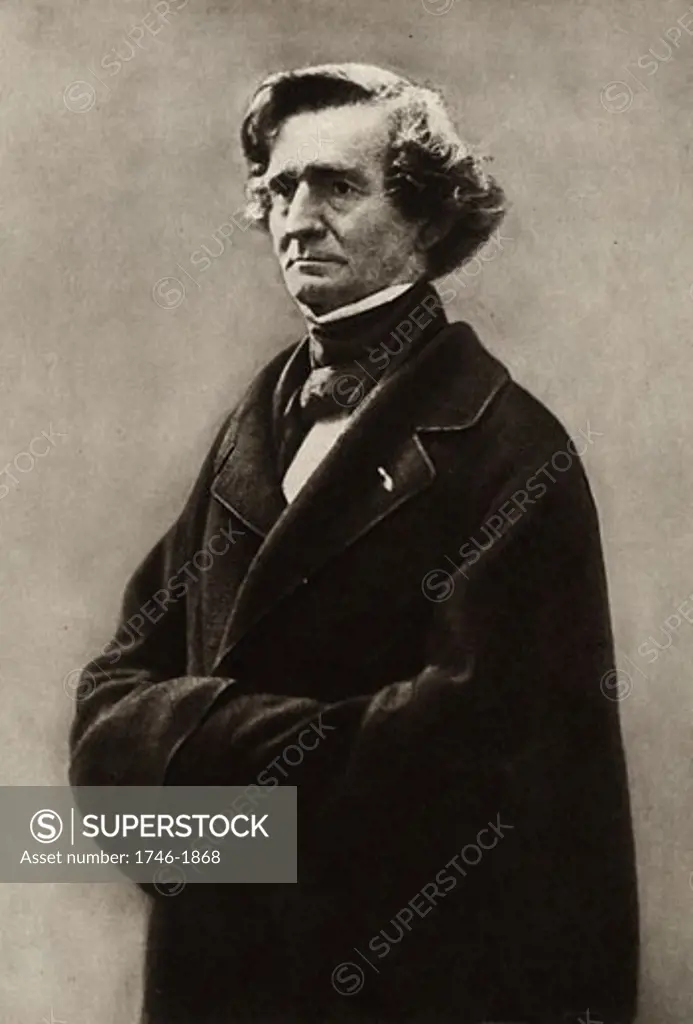Louis Hector Berlioz, (1803-1865), French Romantic composer. From a photograph by Nadar, pseudonym of Gaspard-Felix Tournachon