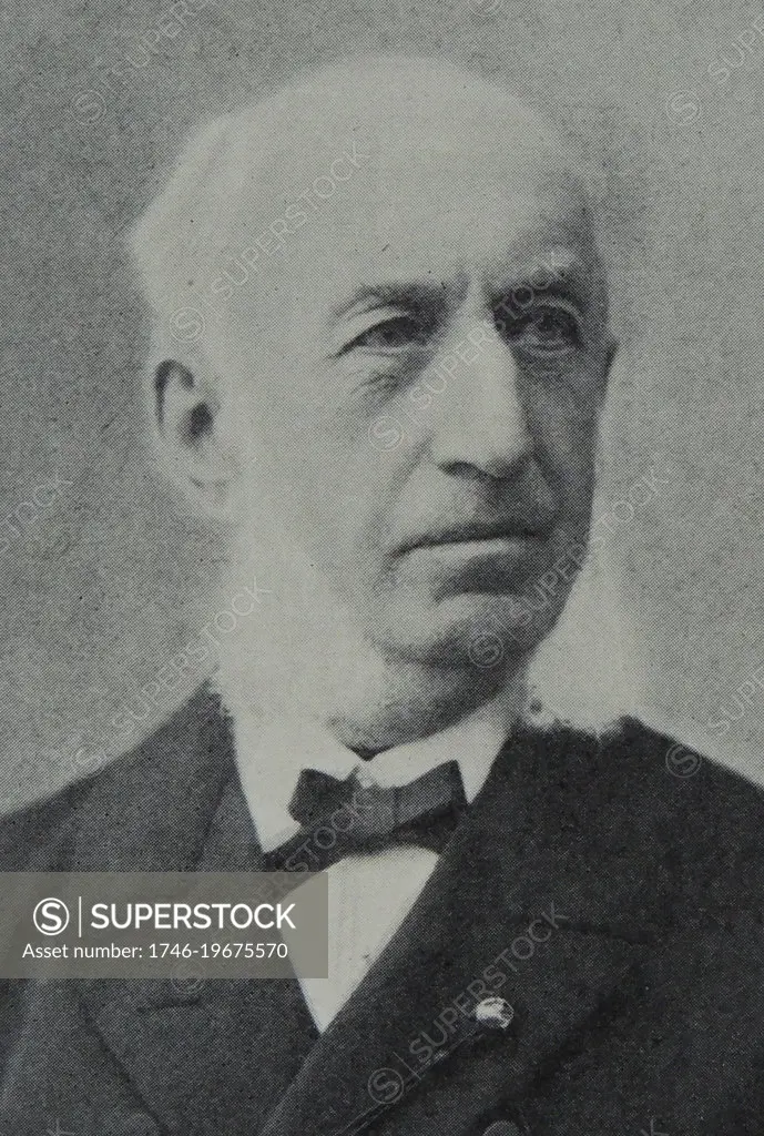 Photograph of Christian Gerhard Ameln Sundt (1816 - 1901). Norwegian businessman, ship owner and Philanthropist. Dated 1897