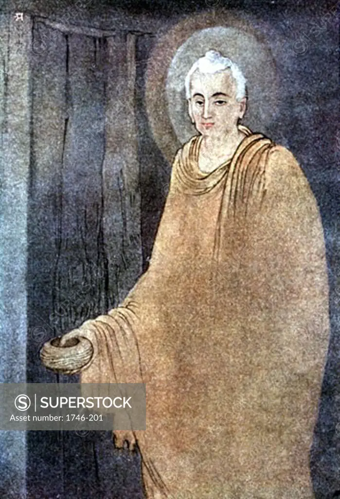 Prince Siddhartha: Siddhartha Guataman (c563-c483 BC) founder of Buddhism. Became supreme Buddha c528 BC. Buddha as mendicant in saffron robes