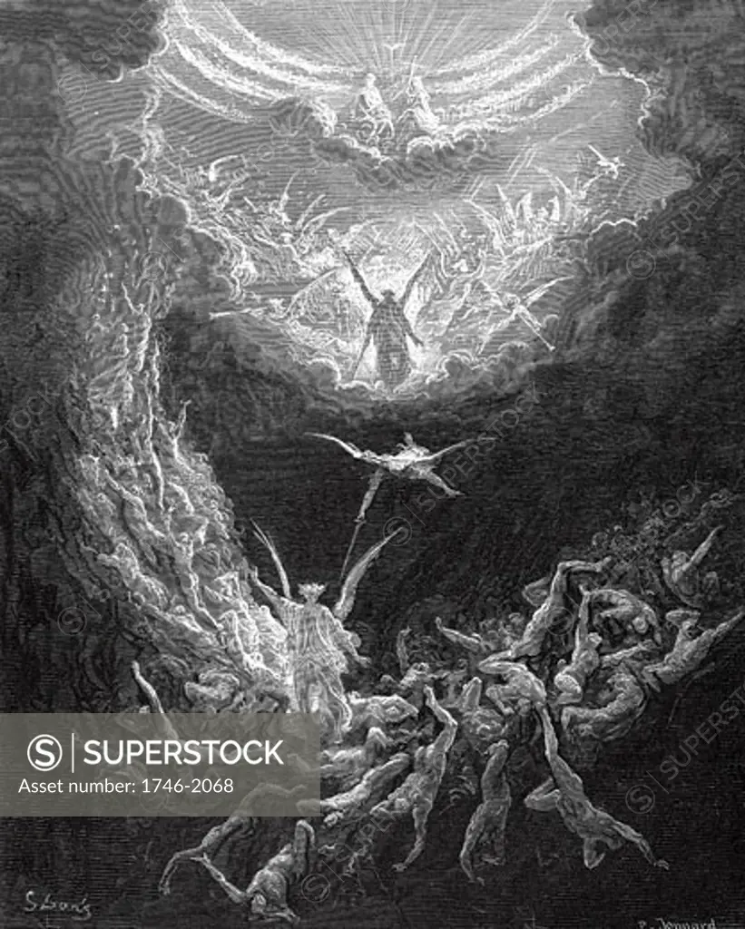 The Last Judgement Gustave Dore (1865-1866 French) Wood engraving 