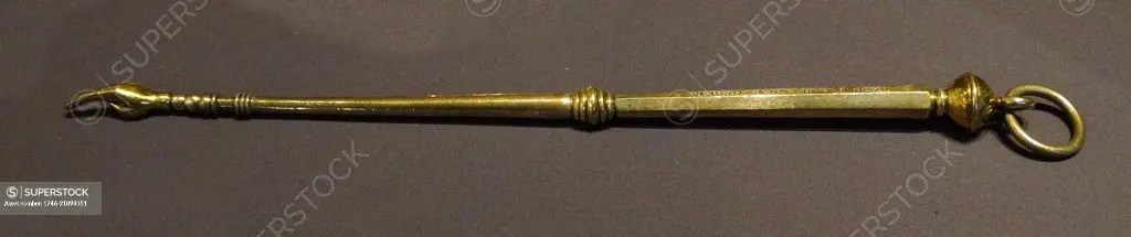 18th century Silver 'Yad' pointer or hand, used by people reading the Torah in Synagogues