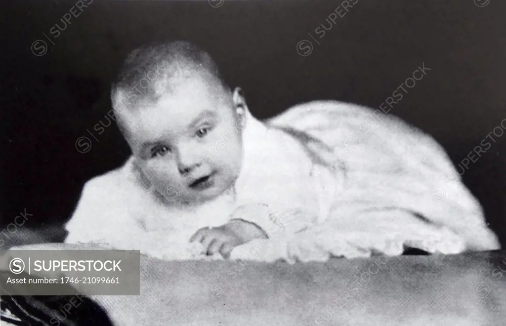 Princess Juliana of the Netherlands; as a baby. Juliana Louise Emma Marie Wilhelmina van Oranje-Nassau (1909 ñ 2004) was Queen of the Netherlands from 1948-1978
