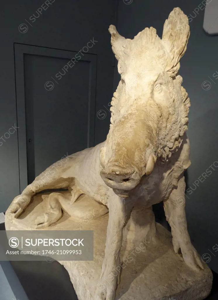 cast of a Statue of a Boar from a Roman Garden circa 3rd Century A.D.