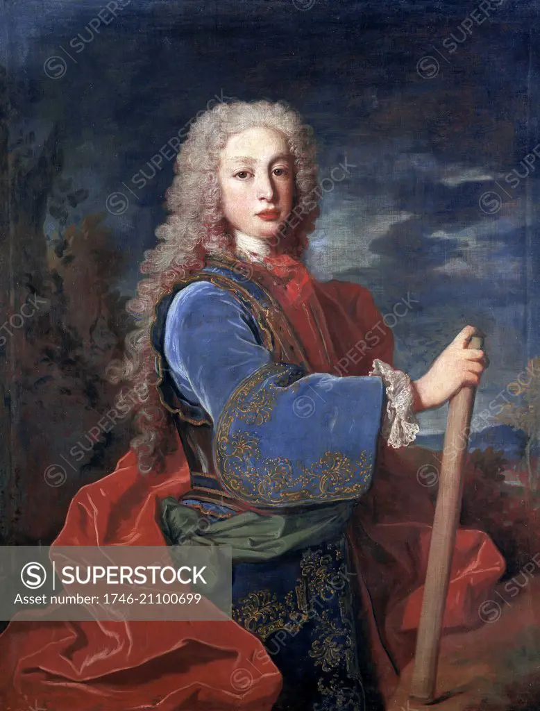 Portrait of Louis I of Spain (Luis I de Bourbon) (1707-1724) King of Spain. Painted by Jean Ranc (1674-1735). Dated 18th Century