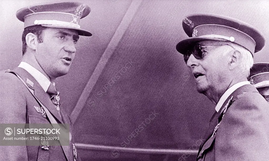 Photograph of Francisco Franco (1892-1975) dictator and King of Spain. Dated 1972