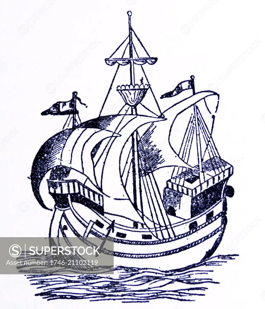 A ship of the 16th century.