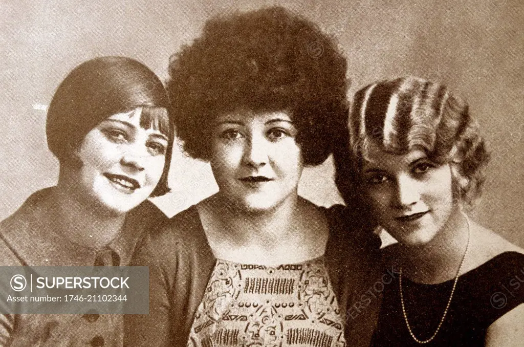 Although these three widely differing styles seem comical, they were considered to be chic in the 1920s when short hair became fashionable.
