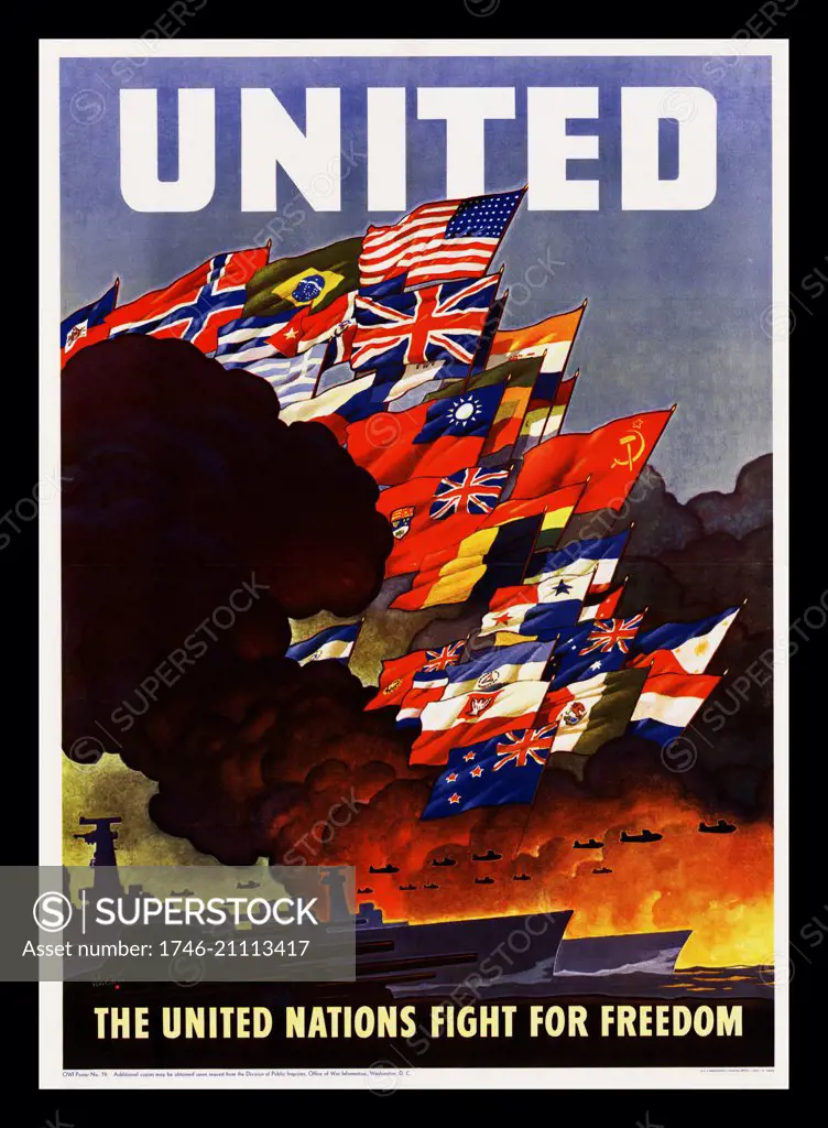 United Nations Second World War poster